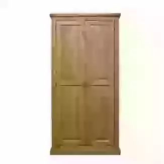 Country Style Chunky Pine Full Hanging Wardrobe 90cm 